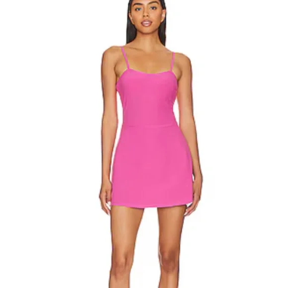 Alosoft Courtside Tennis Dress Paradise Pink - Size S - Picture 3 of 16